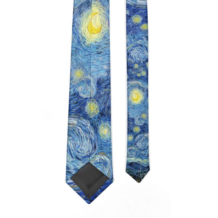 New%20Van%20Gogh%20Oil%20Painting%20Tie%20For%20Men%20Star%20Moon%20Night%20Retro%20Fun%208cm%20Wide%20Slim%20Necktie%20Accessories%20Daily%20Wear%20Wedding%20Party%20Gift%20-%20Image%206