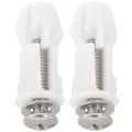 Toilet Seat Hinges Screws WC Hole Fixing Easy Installation 4 Pack.