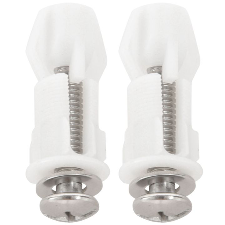 Toilet Seat Hinges Screws WC Hole Fixing Easy Installation 4 Pack