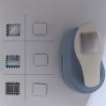 Stamp Shape Craft Punch Embossing Machine Round Hole Punch Toothed Puncher Embosser.