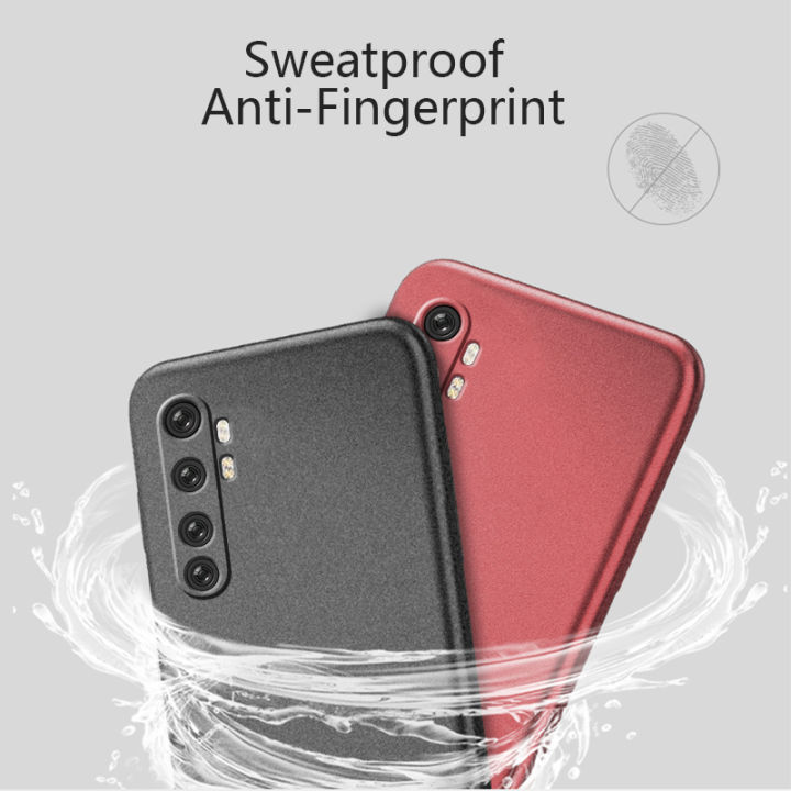 Biruiqu%20For%20Xiaomi%20Mi%20Note%2010%20Lite%20Shockproof%20Anti%20Slip%20Soft%20TPU%20Sandstone%20Matte%20Back%20Case%20Cover%20-%20Image%204