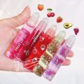 6pcs/set Transparent Hydrating Lip Gloss Fruit Roll-on Balm Lip Makeup Primer Moisturizing Clear Lip Oil Long Lasting Cosmetics Abandon Abandon. 