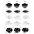 10Pcs Air Fryer Accessory Kit Frying Baking Pan Rack Pizza Tray Pot Metal Holder Bread Bracket Cupcake Mould Set for 3.2QT-5.8QT Air Fryer.