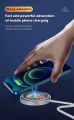 Universal Magnetic Wireless Charger for iPhone 12/13/14 Series, Fast Charging Pad with Smart Connectivity.