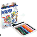 DOMS Premium Color Pencil 12 shade / 24 Shade with sharpner free.