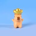 Cute Resin Miniature Capybara Figurines DIY Multicolor Cartoon Capybara Statue Bonsai Office Home Mini Animals Figurine Party Festival.