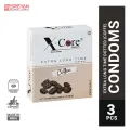 XCore Extra Time Long Lasting Dotted Condom (Coffee Flavoured) - 3Pcs Pack(India). 