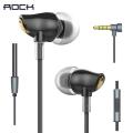 Rock Zircon Nano Stereo Earphone In Ear Headset With Micro 3.5mm In Balanced Immersive Bass Earphones for iPhone Samsung Hiaomi Huawei Vivo Oppo.