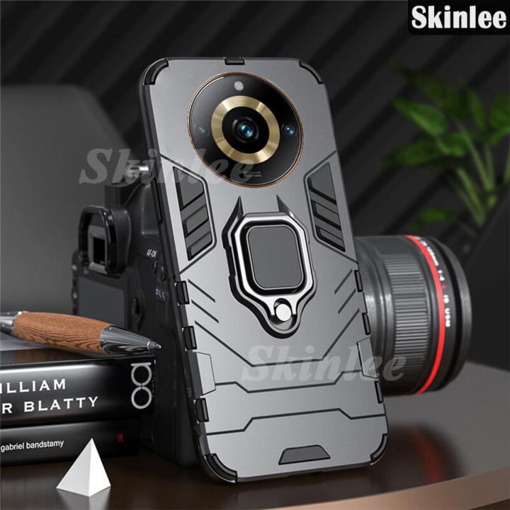 Phone case For Realme 11 Pro + Back cover Shockproof Armor Bumper Stand with Holder Ring Cover Housing for Realme11 Pro Plus Cover cases