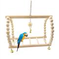 Small Medium Bird Swing Toy for for Pet bird Parrot Parakeet Cockatiel Conure  Lovebird Finch Canary Budgie Cage Wood Perch Stand. 
