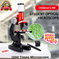 200 Times Microscope Toys Primary School Biological Science Experiment Equipment Kids Educational Toys Microscope Kit-Microscopes-Nr mart. 