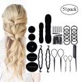 niceEshop Fashion Hair Design Styling Tools Accessories DIY Hair Accessories Hair Modelling Tool Kit Hairdress Kit Set Magic Simple Fast Spiral Hair Braid.
