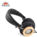 On-ear headphone sound Hellodigi WTD-3 Maple tone with 40mm speaker 3.5mm replacement cable HiFi open-back headphones. 