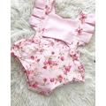 2PCS Newborn Infant Baby Girl Polka Dot Romper Jumpsuit Clothes Floral Outfit. 
