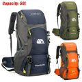 50L Travel Backpack Camping Men Large Hiking Bag Tourist Rucksack Waterproof Outdoor Sports Climbing Mountaineering Bag Luggage. 