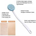 Long Handled Lotion Oil Cream Applicator Head Body Bath Brush Back Rubbing Scrub Supplies Bath Brush Leg Tools Massager Sho V0V3.