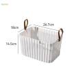 Laundry Basket Portable with Handle Trendy Utility Storage Bins Basket for 26.7cmx18cmx14.5cm. 