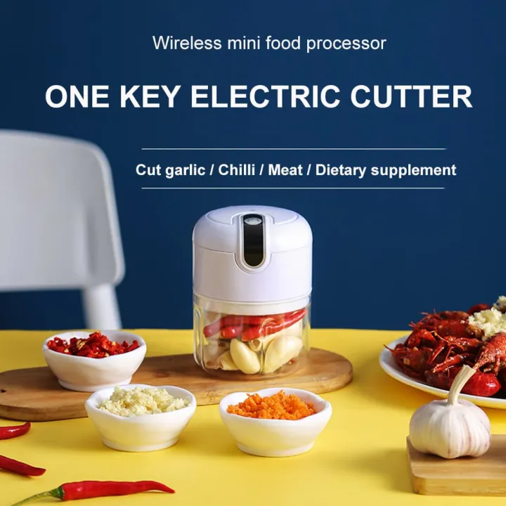 Mini USB Charging Electric Garlic Chopper Grinder