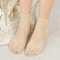 （New）Women Lace Ankle Full Toe ock Inviible Floral hort heer Thin ock Breathable. 