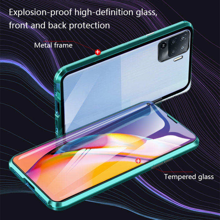 Biruiqu%20For%20OPPO%20F19%20Pro%20Magnetic%20Absorption%20Case%20Metal%20Frame%20Shockproof%20Double%20Sided%20Tempered%20Glass%20Magnetic%20Case%20Cover%20-%20Image%203