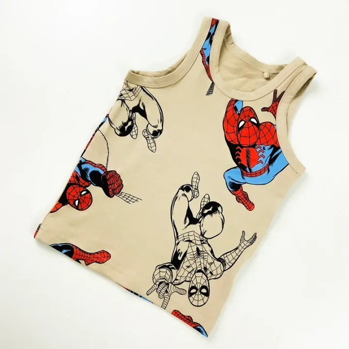 Baby%20Boys%20Cute%20Summer%20Spider%20Man%20Printed%20Cotton%20Tank%20Top%20From%20Levin%20-%20Image%205