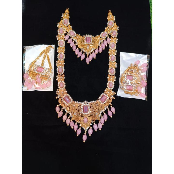 Wedding/Party Necklace Earring Tikli Indian Full Set tas