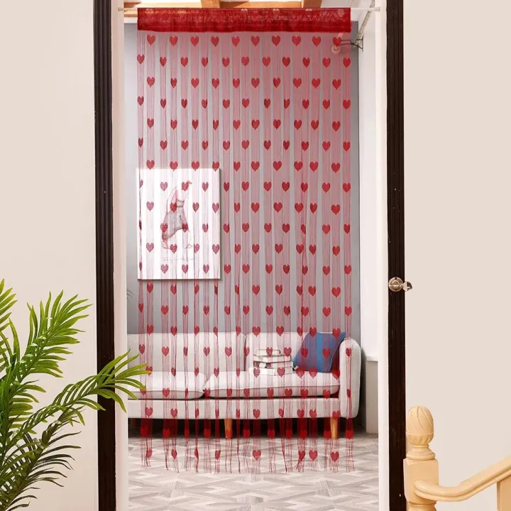Love%20Heart%20String%20Curtain%20Window%20Door%20Divider%20Sheer%20Curtain%20Valance,%20Curtains%20Sets%20-%20Porda%20-%20Image%205