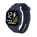 LED Simple Children's Electronic Waterproof Watch Cute Astronaut Pattern Solid Silicone Band Digital Watch For Girls Boys. 