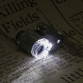 60x Handheld Portable Led Mini Magnifier Microscope Magnifying Glass Money Detector Light With Storage Bag. 