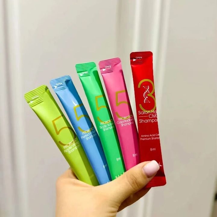 Korean%20Masil%208%20Seconds%20Salon%20Hair%20Mask%20No10%20Hair%20Restoration%20Treatments%20Keratin%20Repairing%20Supple%20Hydration%20Hair%20Care%20No5%20Shampoo%20-%20Image%203