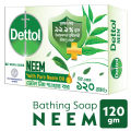 Dettol Soap Neem with Pure Neem Oil Bathing Shower Bar 120g. 