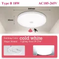 Led Ceiling Lights with Motion Sensor 12W 18W Smart PIR Motion Sensor Ceiling Lamps for indoor LIghting Stair Corridor. 