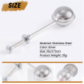Tea Strainer Ball Shape Mesh Tea Filter Reusable Tea Bag Tea Tool. 