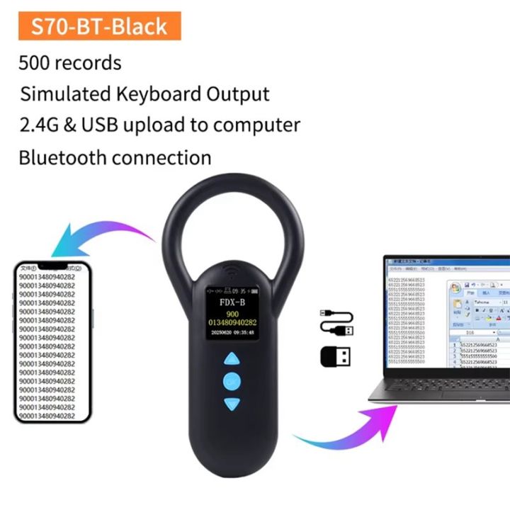 Animal%20RFID%20Reader%20134.2KHz%20125kHz%20Cat%20Dog%20Microchip%20Scanner%20FDX-B%20Glass%20Chip%20Identification%20Tag%20Reader%20-%20Image%203