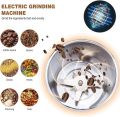 Household Small Powder Grinding Machine, Electric Mini Spice Grinder Add 5 Blades, 304 Stainless Steel Grinding Fine Powder for All Kinds of Grains, Condiments, Coffee Beans (Blue). 