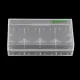 Plastic 2-Section 18650 Battery Box Lithium Battery Holder Storage Box Case. 