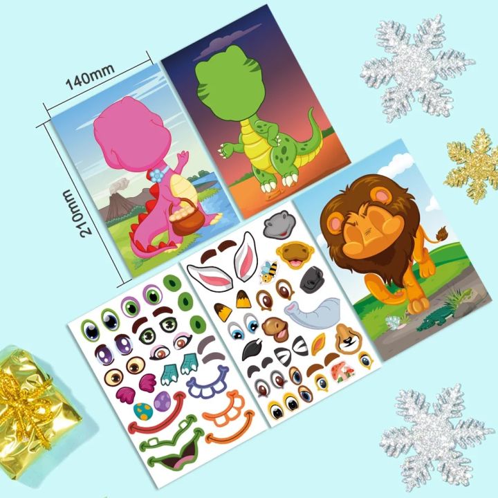 Fun%20Diy%20Child%20Sticker%20Dress-up%20Game%20Cartoon%20Animal%20Face%20Change%20Sticker%20Book%20Color%20Cognitive%20Puzzle%20Toy%20Baby%20Early%20Education%20Gift%20-%20Image%205