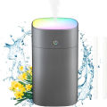 400ML Air Humidifier Nano Mist Marquee Colourful Light Night Light Humidifier Two Spray Modes Large Capacity Household Desktop Humidifier For Travel Bedroom Plants Car Home Office. 