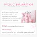 Laikou Japan Sakura Skin Care Set - 5pcs [serum Cream Toner Eye Cream Cleanser Combo]. 