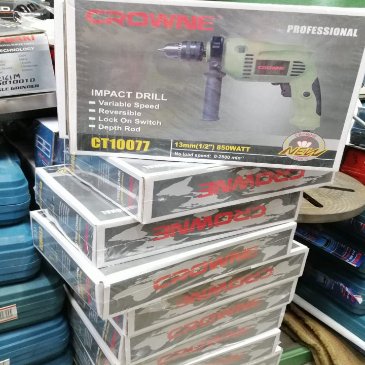 Drill%20Machine%2013MM%20Crowne%20Brand%20CT10077%20-Impact%20Electric%20Drill%20Machine%20-%20Image%202