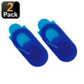 2 pcs x (Blue) PVC Webcam Cover Mobile Laptop Front Camera Cover Self-Adhesive Slider Protector. 