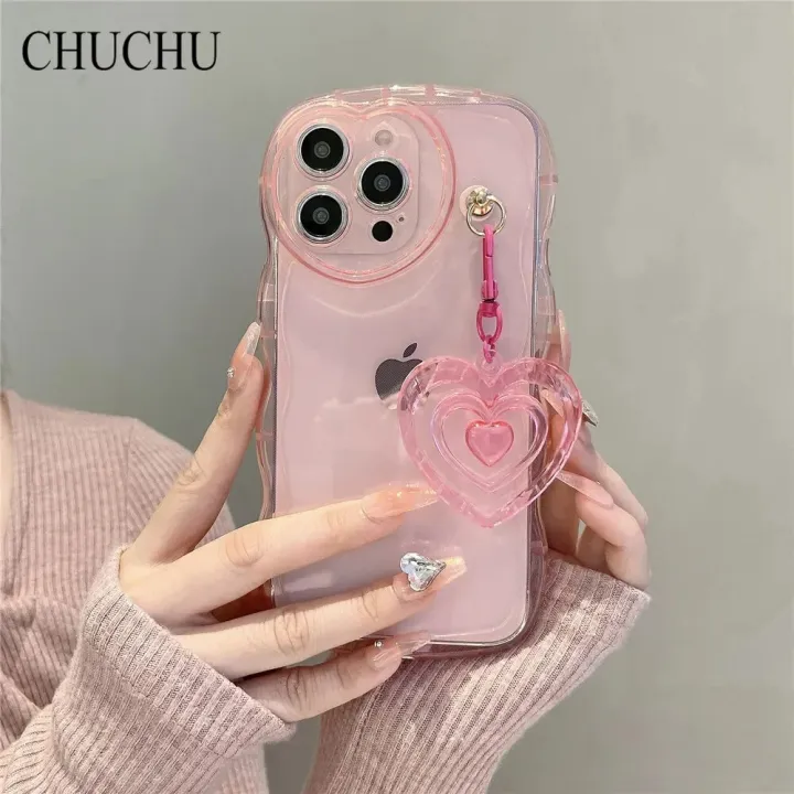 Suitable%20for%20iPhone%2011%2015%2014Plus%2012%2013%20Pro%20Max%20X%20XR%20Cute%203D%20Love%20Keychain%20Case%20Wave%20Transparent%20Soft%20Phone%20Case%20-%20Image%205