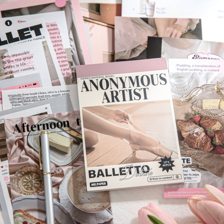 %EF%BC%88New%EF%BC%89Panda%20Online%2060pc%20In%20Art%20tyle%20Diy%20Diary%20Decoration%20Bae%20Material%20Collage%20ticker%20Book%20-%20Image%202
