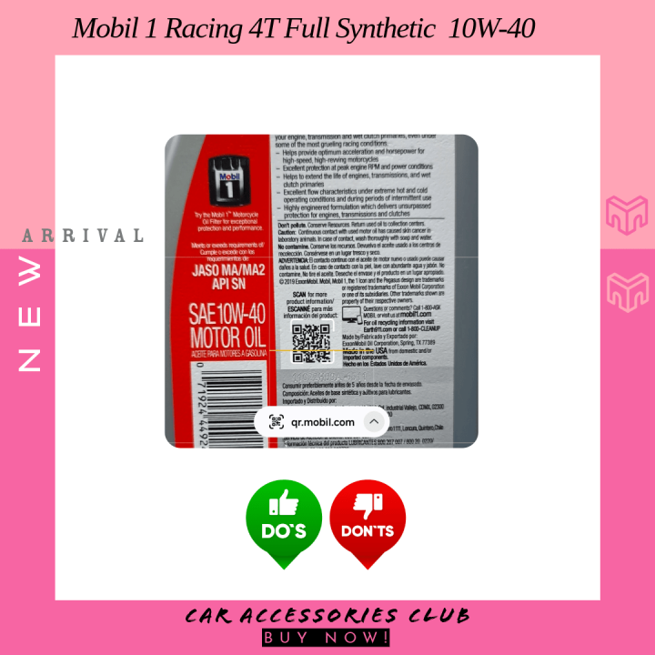 Mobil%201%20Racing%204T%20Full%20Synthetic%20Motorcycle%20Oil%2010W-40%20-%20Image%202