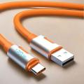 Huawei Xiaomi Redmi LED Digital Display Cable 120W Fast Charging USB Type C High Speed Charger Data Cable for Samsung Android.