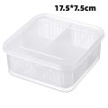 Sub-Packed Meat  Ginger Freezer Fresh Box Refrigerator Sealed Box Portable Compartment Refrigerator Organizers Plastic Food Containers with Lid Food Fruit Storage Box. 