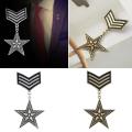【Atoztide Store】Vintage Unisex Uniform Alloy Badge Fashion Jewelry. 