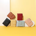 IELGY korean style simple solid color zipper wallet women.
