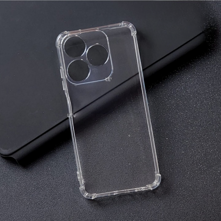 Infinix Smart 8/ Tecno Spark GO 2024 Premium Silicone Case Crystal Clear Soft TPU Ultra-Thin Transparent Flexible Protective Mobile Phone Back Cover