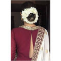 white- Color Artificial Hair Flower For Woman. 